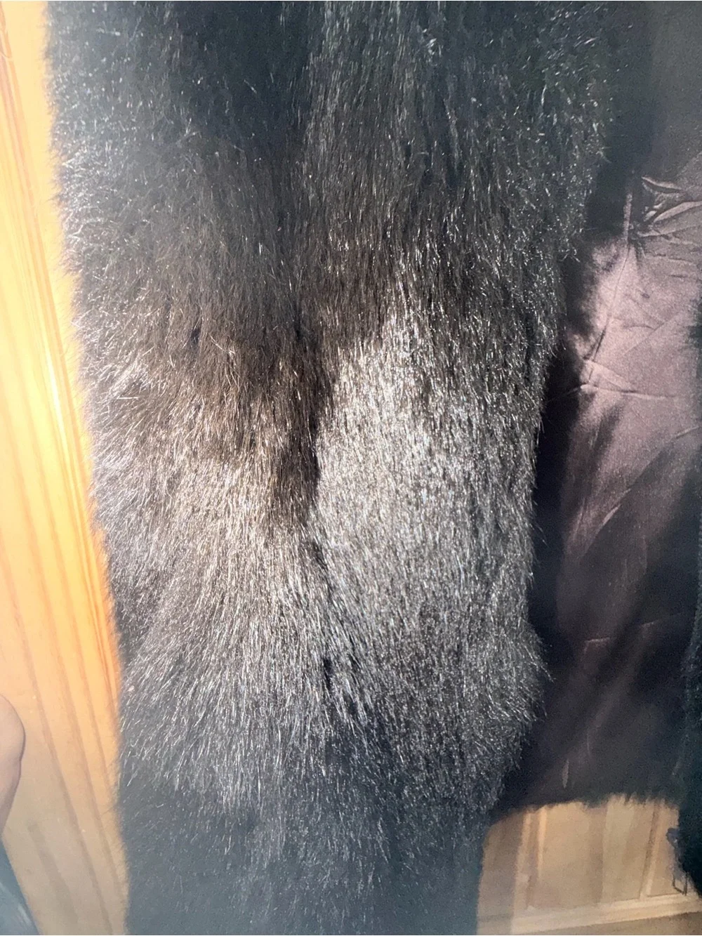 Andrew Marc Black  Opossum Fur Vest